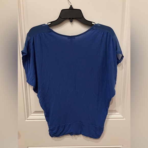 Blue Express Short Sleeve Blouse - Picture 3 of 5
